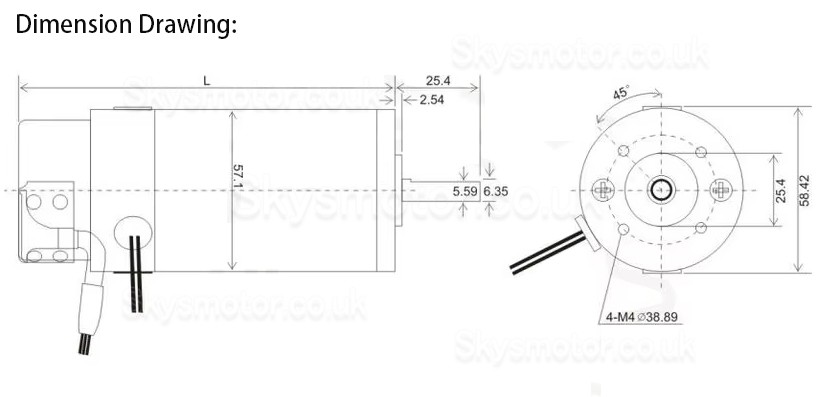 60W 24V DC Brush Servo Motor & Driver Kit 58JZS0630AS+MACA706 Φ58mm 0.72N.m 3000RPM